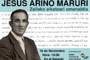 Cartel del homenaje a Jesús Ariño Maruri